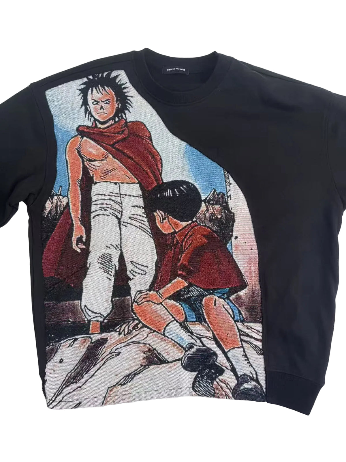 Masque Studio Akira black oversized heavyweight sweatshirt