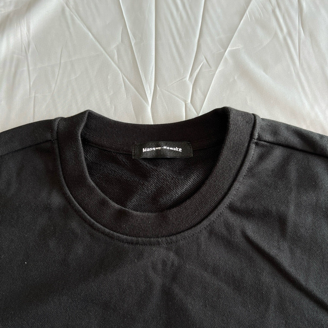 Close-up of Masque Studio heavyweight sweatshirt fabric
