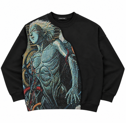 Akira Vintage Hand-Embroidered Retro Anime Sweatshirt - Masque Remake