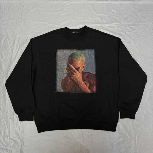 Masque Studio Frank Ocean black oversized heavyweight  sweatshirt