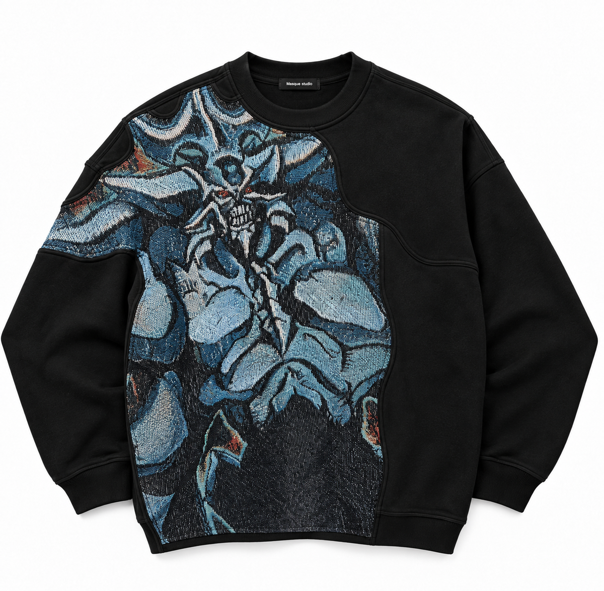 Masque Studio Yu-gi-oh black oversize heavy heavy sweatshirt
