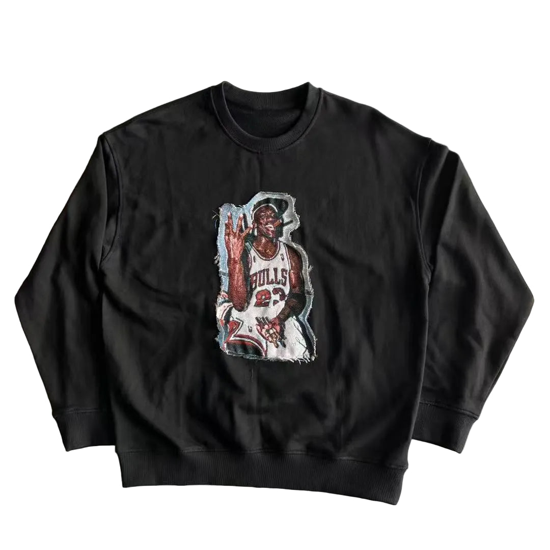 Masque Studio Jordan black oversized heavyweight  sweatshirt