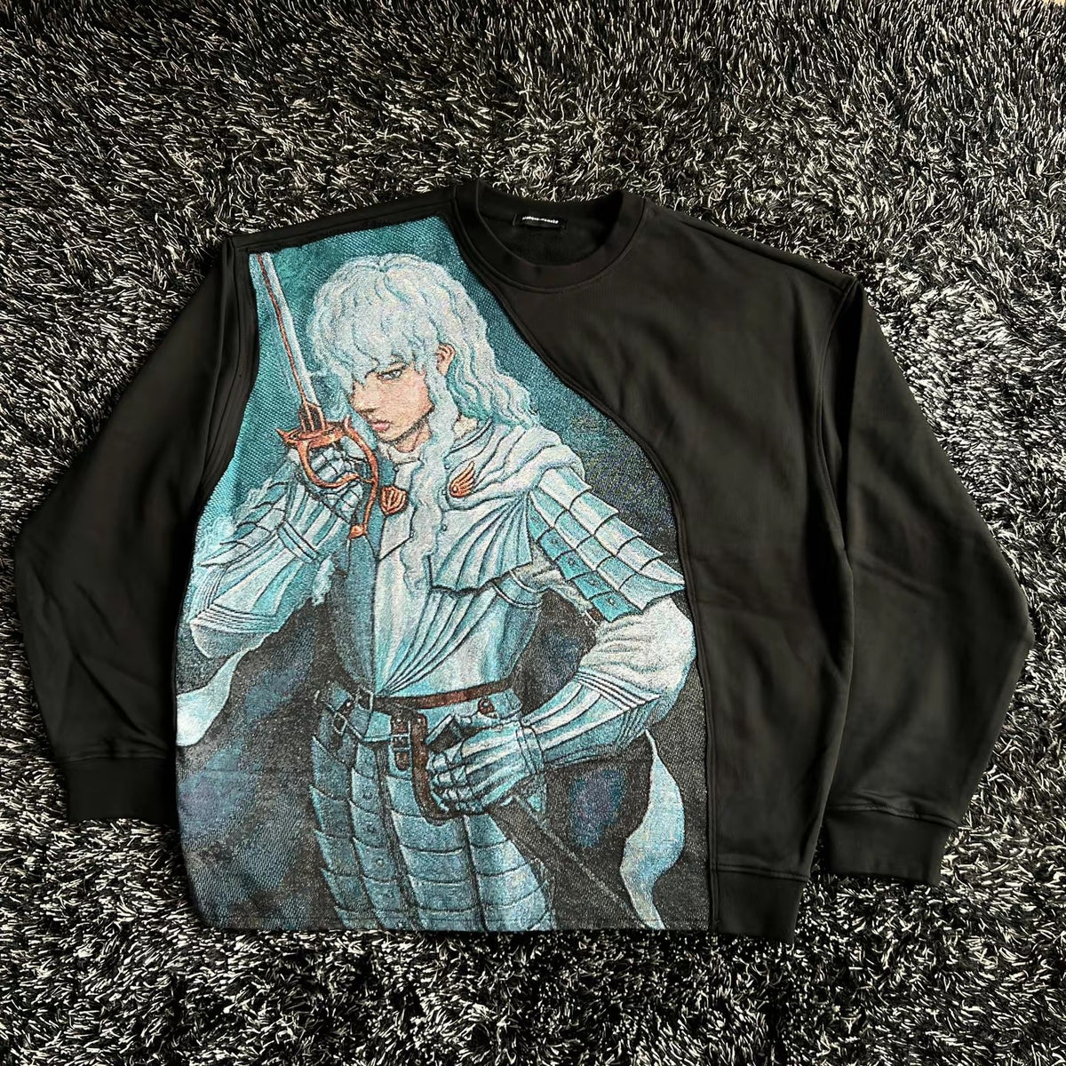Masque Studio Griffith black oversized heavyweight  sweatshirt