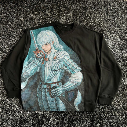 Masque Studio Griffith black oversized heavyweight  sweatshirt