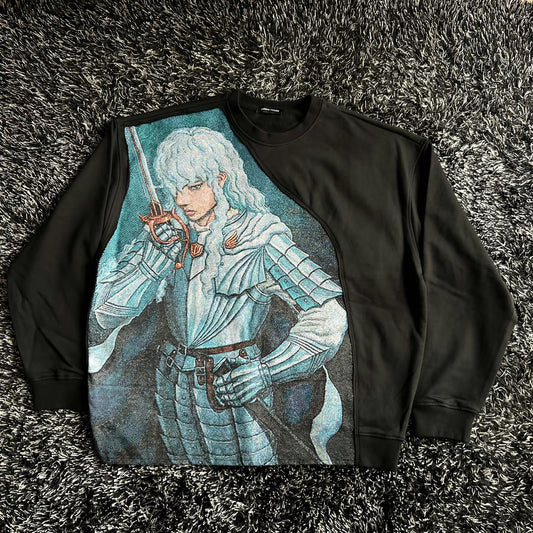 Masque Studio Griffith black oversized heavyweight  sweatshirt